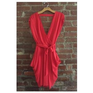 For Kim - bebe Grecian Goddess Red Dress